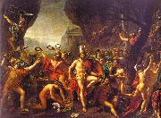 Jacques-Louis  David Leonidas at Thermopylae oil